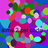 sims 2 pet code